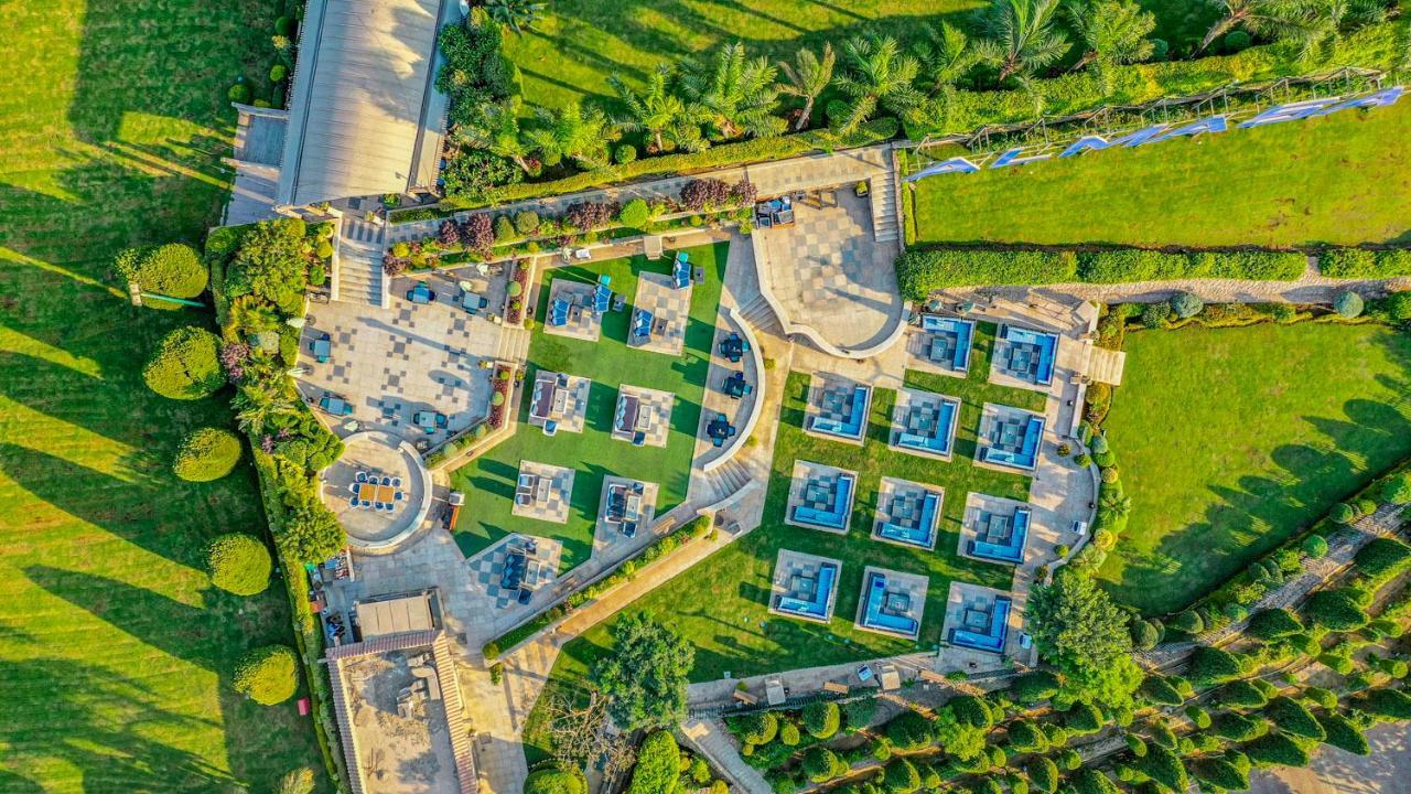 Al Masa Hotel Nasr City Каир Экстерьер фото Aerial view of the solar farm